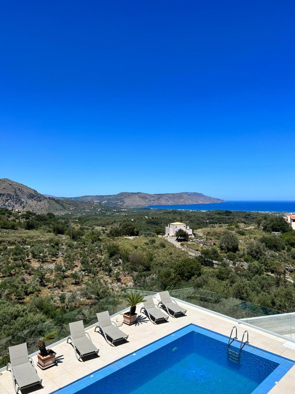 Villa Vuna - Private Pool -Sea View Chrissi Akti Chania Exterior foto