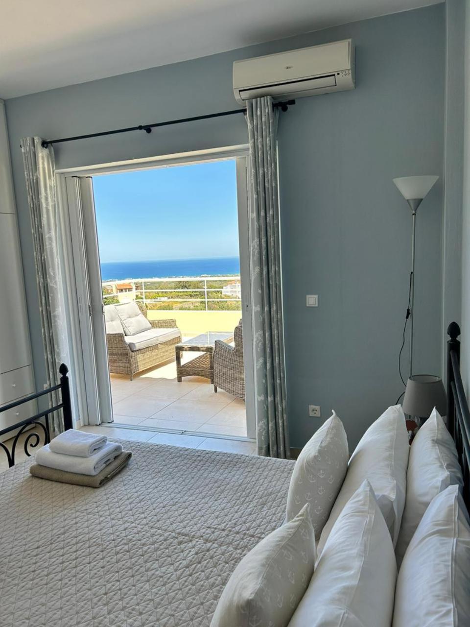 Villa Vuna - Private Pool -Sea View Chrissi Akti Chania Exterior foto